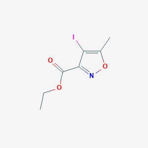 molecular formula C7H8INO3 B1400339 Ethyl 4-iodo-5-methylisoxazole-3-carboxylate CAS No. 1356600-24-2