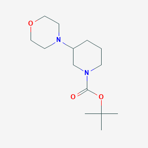 molecular formula C14H26N2O3 B1400340 Tert-butyl 3-morpholinopiperidine-1-carboxylate CAS No. 1233184-27-4