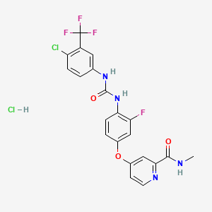 molecular formula C21H16Cl2F4N4O3 B1400343 Regorafenib Hydrochloride CAS No. 835621-07-3