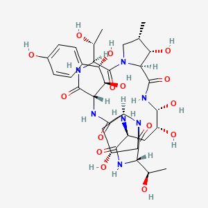 molecular formula C34H51N7O15 B14003438 Echinocandin B nucleus 