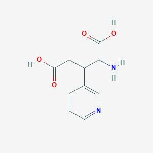 molecular formula C10H12N2O4 B14003444 3-Pyridin-3-ylglutamic acid CAS No. 36727-90-9