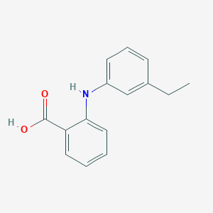 molecular formula C15H15NO2 B14003545 2-(3-Ethylanilino)benzoic acid CAS No. 5349-00-8