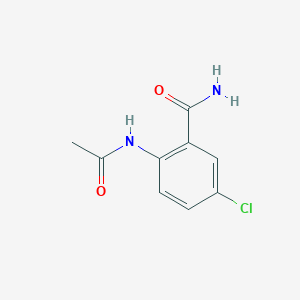 molecular formula C9H9ClN2O2 B14003550 2-Acetamido-5-chlorobenzamide CAS No. 7033-53-6