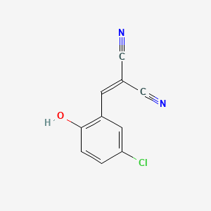 molecular formula C10H5ClN2O B14003609 Malononitrile, (5-chloro-2-hydroxybenzylidene)- CAS No. 5348-77-6