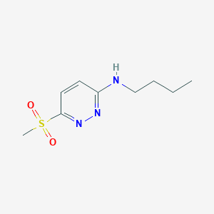 molecular formula C9H15N3O2S B14003624 N-butyl-6-methylsulfonyl-pyridazin-3-amine CAS No. 93483-88-6