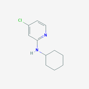 molecular formula C11H15ClN2 B14003641 4-Chloro-n-cyclohexylpyridin-2-amine CAS No. 75291-62-2
