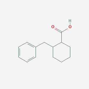 molecular formula C14H18O2 B14003642 trans-2-(Phenylmethyl)cyclohexanecarboxylic acid CAS No. 4992-42-1