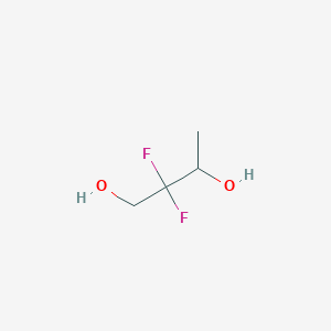 molecular formula C4H8F2O2 B14003680 2,2-Difluorobutane-1,3-diol 