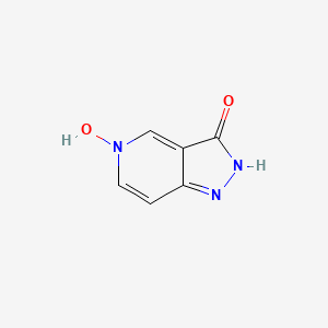 molecular formula C6H5N3O2 B14003684 5-Hydroxy-2,5-dihydro-3h-pyrazolo[4,3-c]pyridin-3-one CAS No. 3268-70-0