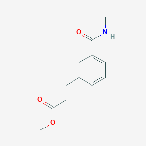 molecular formula C12H15NO3 B1400371 Methyl 3-(3-(methylcarbamoyl)phenyl)propanoate CAS No. 1035271-72-7