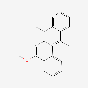 molecular formula C21H18O B14003712 Benz(a)anthracene, 5-methoxy-7,12-dimethyl- CAS No. 53306-03-9