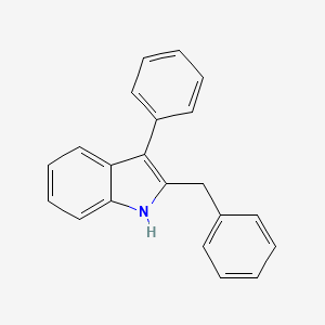molecular formula C21H17N B14003720 2-benzyl-3-phenyl-1H-indole CAS No. 4679-91-8