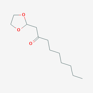 molecular formula C12H22O3 B1400376 1-(1,3-二氧戊环-2-基)-壬-2-酮 CAS No. 1263366-07-9