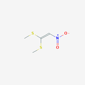 molecular formula C4H7NO2S2 B140038 1,1-Bis(methylthio)-2-nitroethylene CAS No. 13623-94-4