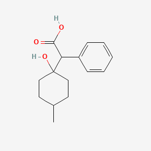 molecular formula C15H20O3 B14003808 Benzeneacetic acid, a-(1-hydroxy-4-methylcyclohexyl)- CAS No. 5449-33-2