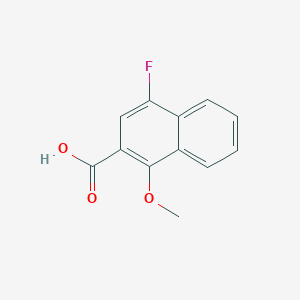 molecular formula C12H9FO3 B1400382 4-Fluoro-1-methoxy-2-naphthoic acid CAS No. 1000386-63-9