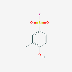 molecular formula C7H7FO3S B14003835 4-Hydroxy-3-methylbenzenesulfonyl fluoride CAS No. 328-85-8