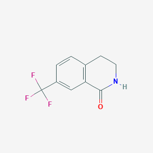 molecular formula C10H8F3NO B1400385 7-(三氟甲基)-3,4-二氢异喹啉-1(2H)-酮 CAS No. 1365759-12-1