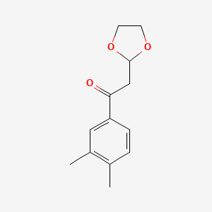 1-(3,4-Dimethyl-phenyl)-2-(1,3-dioxolan-2-yl)-ethanone