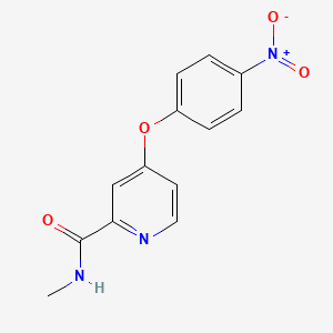 molecular formula C13H11N3O4 B14003897 N-methyl-4-(4-nitrophenoxy)picolinamide 