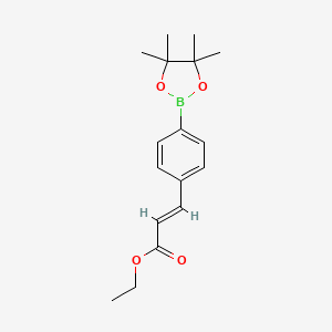 (E)-ethyl 3-(4-(4,4,5,5-tetramethyl-1,3,2-dioxaborolan-2-yl)phenyl)acrylate