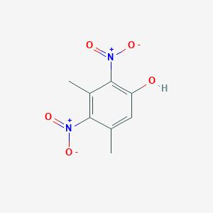 molecular formula C8H8N2O5 B14003955 3,5-Dimethyl-2,4-dinitrophenol CAS No. 61019-01-0