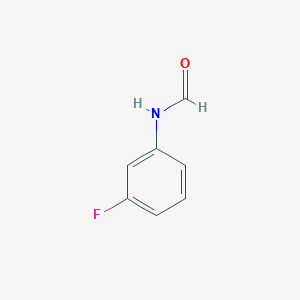 molecular formula C7H6FNO B14004025 Formamide, N-(3-fluorophenyl)- CAS No. 1428-10-0