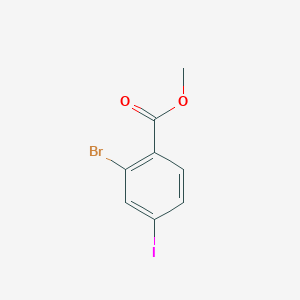 molecular formula C8H6BrIO2 B1400406 Methyl 2-bromo-4-iodobenzoate CAS No. 1261588-35-5