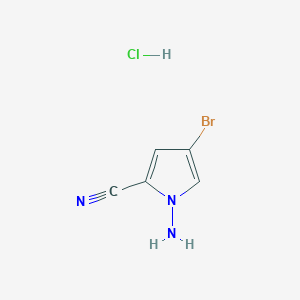 1-Amino-4-bromo-1H-pyrrole-2-carbonitrile hydrochloride