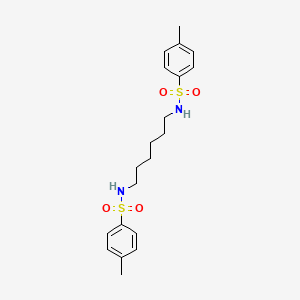 molecular formula C20H28N2O4S2 B14004133 Benzenesulfonamide, N,N'-1,6-hexanediylbis[4-methyl- CAS No. 69762-22-7