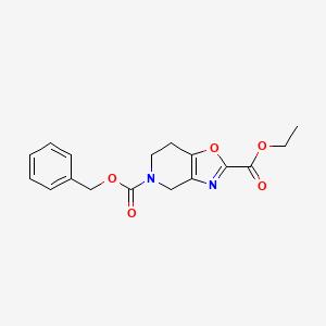 6,7-Dihydro-oxazolo[4,5-c]pyridine-2,5(4H)-dicarboxylic acid, 2-ethyl 5-(phenylmethyl) ester