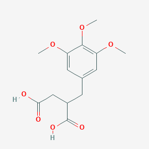 molecular formula C14H18O7 B14004214 2-(3,4,5-Trimethoxybenzyl)butanedioic acid CAS No. 6938-49-4