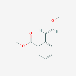 molecular formula C11H12O3 B14004217 (E)-Methyl 2-(2-methoxyvinyl)benzoate 