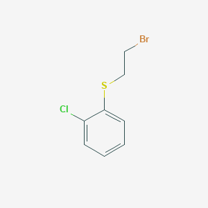 molecular formula C8H8BrClS B14004219 1-[(2-Bromoethyl)sulfanyl]-2-chlorobenzene CAS No. 3983-75-3