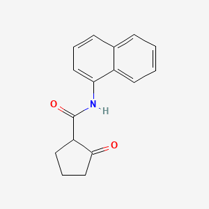molecular formula C16H15NO2 B14004223 N-naphthalen-1-yl-2-oxo-cyclopentane-1-carboxamide CAS No. 51089-07-7