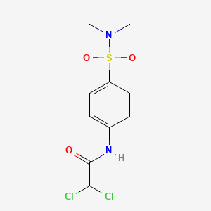 molecular formula C10H12Cl2N2O3S B14004231 Acetanilide, 2,2-dichloro-4'-(dimethylsulfamoyl)- CAS No. 23280-38-8