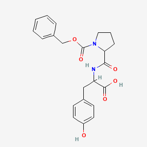 molecular formula C22H24N2O6 B14004249 1-[(Benzyloxy)carbonyl]prolyltyrosine CAS No. 19669-37-5