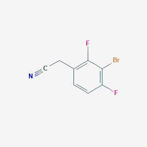 molecular formula C8H4BrF2N B1400426 2-(3-Bromo-2,4-difluorophenyl)acetonitrile CAS No. 1159186-98-7