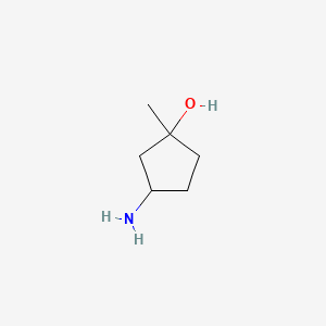molecular formula C6H13NO B1400427 3-Amino-1-methylcyclopentanol CAS No. 1408075-75-1