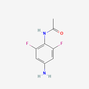 molecular formula C8H8F2N2O B14004272 n-(4-Amino-2,6-difluorophenyl)acetamide CAS No. 3743-95-1