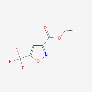 molecular formula C7H6F3NO3 B1400428 Ethyl 5-(trifluoromethyl)isoxazole-3-carboxylate CAS No. 625120-13-0