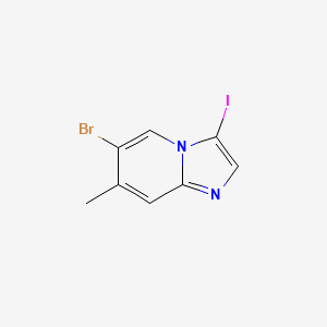 molecular formula C8H6BrIN2 B1400430 6-Bromo-3-iodo-7-methylimidazo[1,2-a]pyridine CAS No. 1246184-61-1