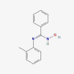 molecular formula C14H14N2O B14004307 n-Hydroxy-n'-(2-methylphenyl)benzenecarboximidamide CAS No. 36954-10-6