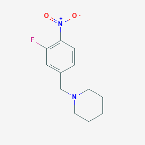 molecular formula C12H15FN2O2 B1400431 1-(3-Fluoro-4-nitrobenzyl)piperidine CAS No. 1357924-03-8