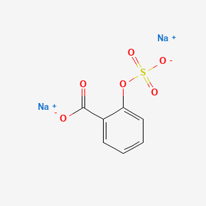 molecular formula C7H4Na2O6S B1400435 水杨酸硫酸二钠盐 CAS No. 56343-01-2