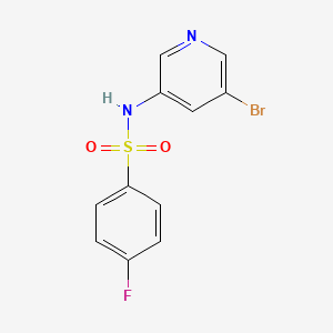 molecular formula C11H8BrFN2O2S B1400437 N-(5-bromopyridin-3-yl)-4-fluorobenzenesulfonamide CAS No. 1112982-92-9