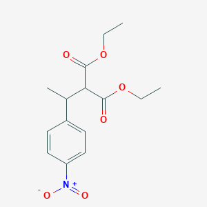 molecular formula C15H19NO6 B14004440 Diethyl [1-(4-nitrophenyl)ethyl]propanedioate CAS No. 37556-09-5