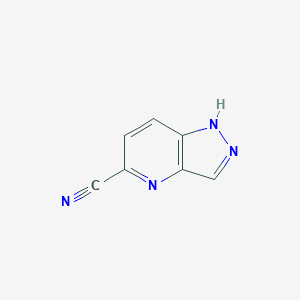 molecular formula C7H4N4 B1400448 1H-吡唑并[4,3-b]吡啶-5-腈 CAS No. 1033772-22-3