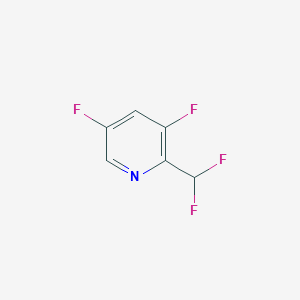 molecular formula C6H3F4N B1400449 2-(Difluoromethyl)-3,5-difluoropyridine CAS No. 1374659-27-4