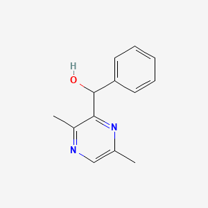 molecular formula C13H14N2O B14004531 (3,6-Dimethylpyrazin-2-yl)(phenyl)methanol CAS No. 2590-27-4